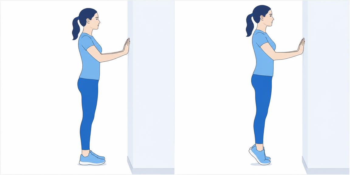 Illustration demonstrating the Calf Raise exercise